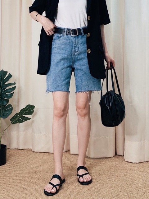 韓版個性五分牛仔短褲 19SS0141