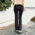 【黑S一般長現貨】高腰彈性顯瘦喇叭牛仔褲(S-4XL) 20020170_4