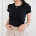 基本百搭彈性圓領Ｔ(五色) 20010319_8