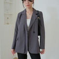 【黑S現貨】韓系修身質感西裝外套(兩色) 20040104