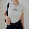 【M現貨】歐美合身刺繡短Ｔ(SML) 20010357_5