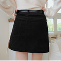 【黑M現貨】秋冬燈芯絨皮帶短裙(S-XL)(三色)20020212_4