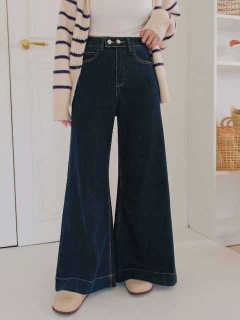 高腰彈性雙釦長腿神褲(S-XL) 20020210