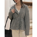 韓系抽繩開襟造型毛衣 20010366