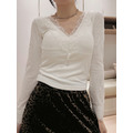 BRATOP蕾絲Ｖ領內搭上衣(M-XL) 20010367