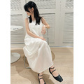 法式貝殼光澤拼接長裙 20030207_14