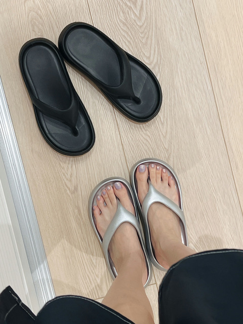 韓系個性款交叉拖鞋(兩色) 20090043