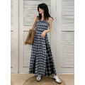 渡假風平口格紋長洋裝(SML) 20030205_17