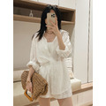 法式慵懶簍空蕾絲套裝 20050045_4