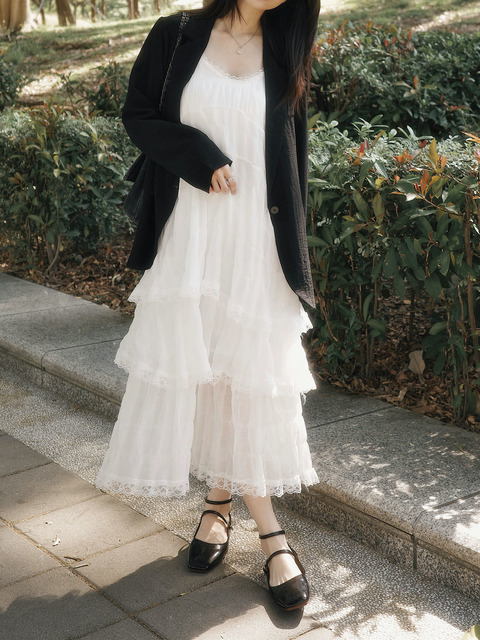 【M現貨】法式蕾絲蛋糕洋裝 20030212