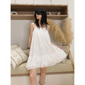小白花甜感刺繡棉織洋裝 20030225