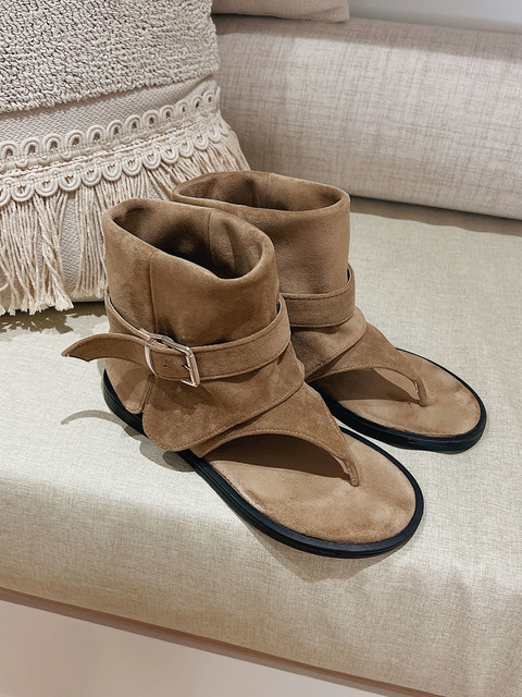 【36,38現貨】夏日沙丘靴高筒涼鞋(35-40) 20090044