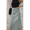 【MLXL】高腰日光慵懶牛仔長裙(S-XL)20020237_14