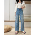 【S一般長現貨】高腰彈性微喇叭牛仔褲(S-4XL) 20020238_11