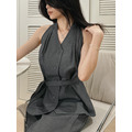 【現貨】韓系氣質繞頸綁帶背心 20010404_5
