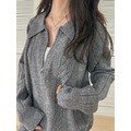 灰調麻花針織套裝(S-XL) 20050052_11