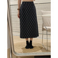 【M現貨】復古斜格紋後開衩長裙(ML) 20020243_11