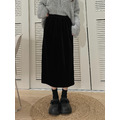 夜霧絲絨直筒裙(S-2XL) 20020244_2