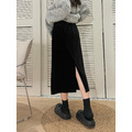 夜霧絲絨直筒裙(S-2XL) 20020244