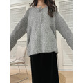 Soft Mist 雲灰系毛絨針織長版上衣 20010413_6