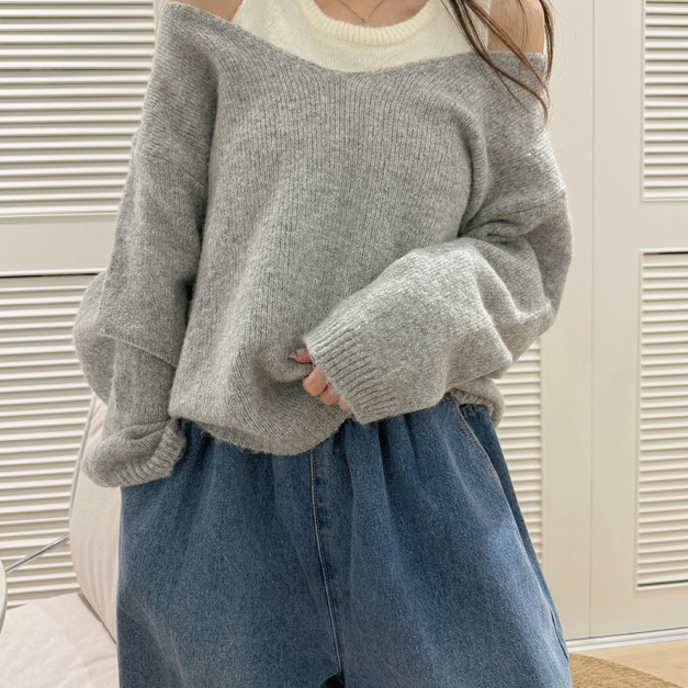 留白之間2way針織毛衣20010418