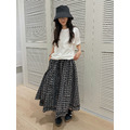 日系層次格紋長裙 20020250_7