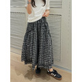 日系層次格紋長裙 20020250_6