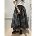 日系層次格紋長裙 20020250_8