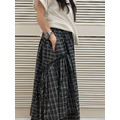 日系層次格紋長裙 20020250_2