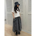 日系層次格紋長裙 20020250_3