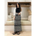 法式鬆弛條紋針織長裙(S-2XL) 20020249_1