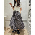 日系層次格紋長裙 20020250_10