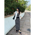 基本款平口吊帶條紋洋裝(SML) 20030239_13