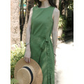 慢步森林綁帶長洋裝 20030240_1