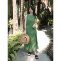 慢步森林綁帶長洋裝 20030240_17