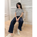 經典日常灰調條紋短tee 20010432_7