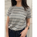 經典日常灰調條紋短tee 20010432_12