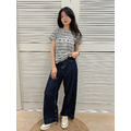經典日常灰調條紋短tee 20010432_5