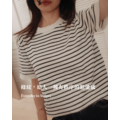休閒款捲邊條紋上衣 19SS0045_5