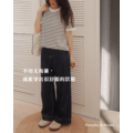 休閒款捲邊條紋上衣 19SS0045_13