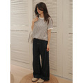 休閒款捲邊條紋上衣 19SS0045_11