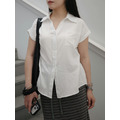 夏日經典反折袖襯衫(M-XL) 20010436