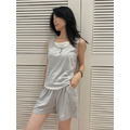 基本款假兩件背心睡衣套裝 (M-2XL) 20100030_9