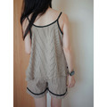 法式奶茶蕾絲睡衣(M-2XL) 20100033_7