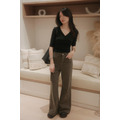【多件優惠】日常交疊五分袖上衣(三色)(S-XL) 20010444_2
