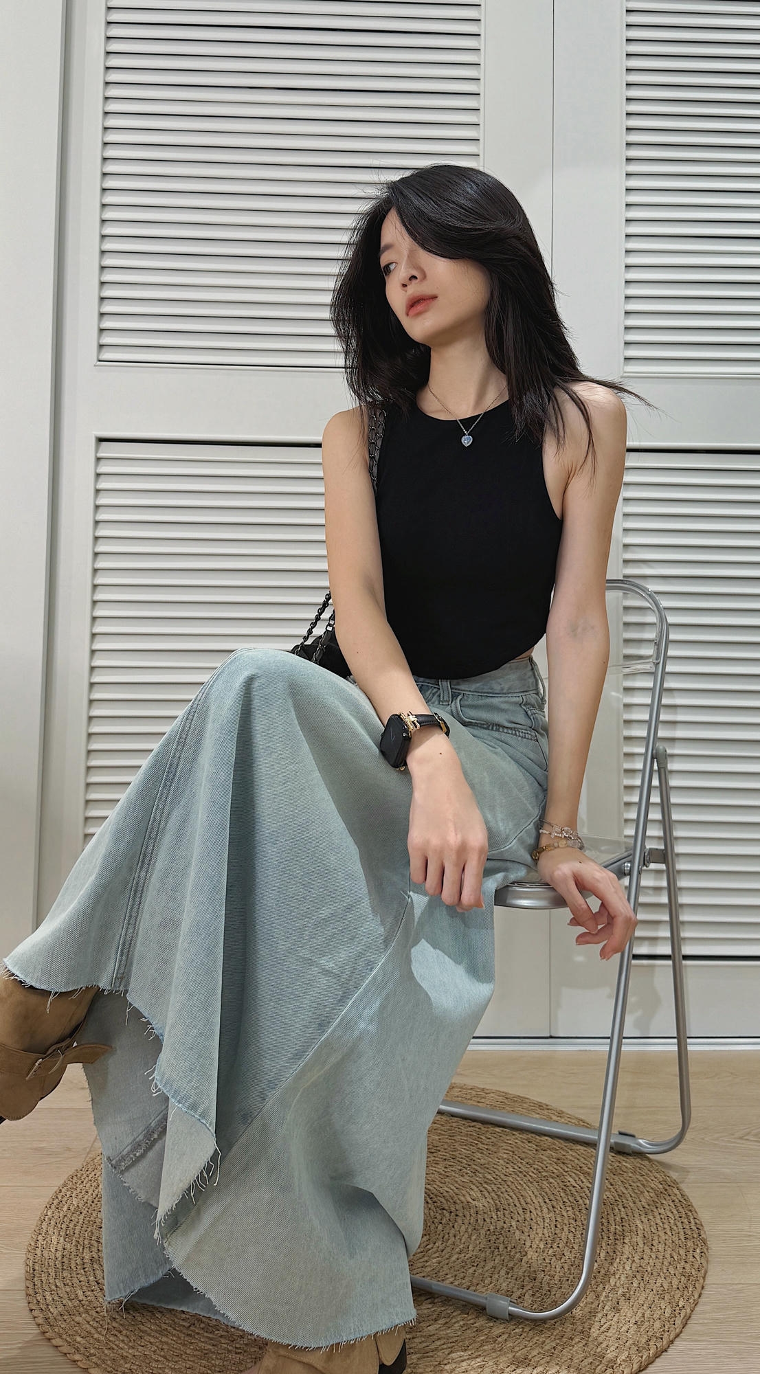 高腰日光慵懶牛仔長裙(S-XL)20020237_54054de64be3ed786bf5300dceb11de5.JPG