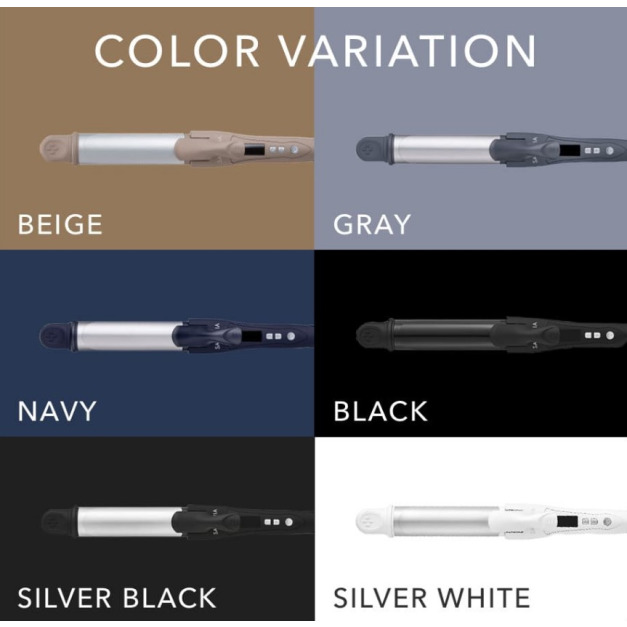 日本正品SALONIA兩用離子夾 奶茶色平板夾電棒捲 32mm台灣適用