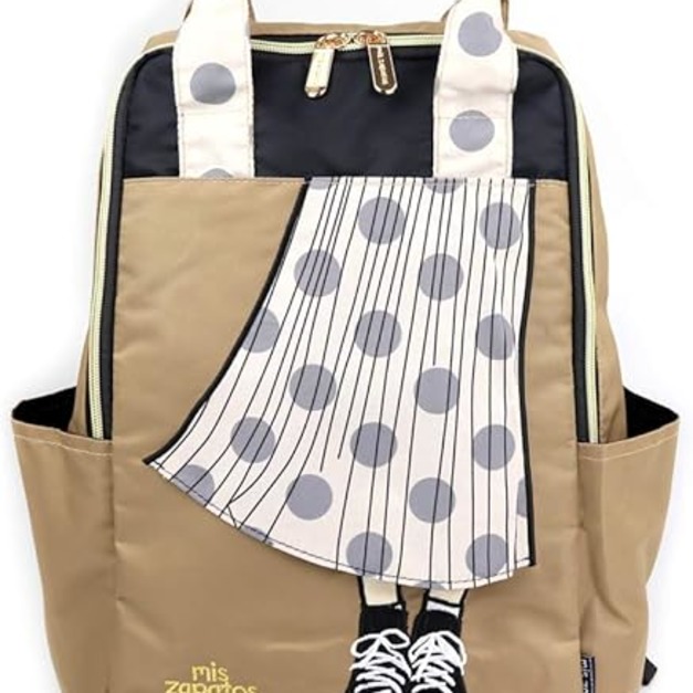 日本正品MIS ZAPATOS大容量帆布後背包