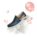 輕量手工氣墊休閒鞋 土黃/深藍_1