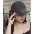 非常顯臉小 黑灰水洗牛仔鴨舌帽_1